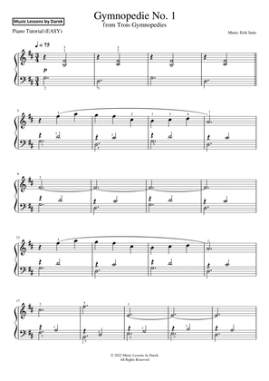 Gymnopedie No. 1 (EASY PIANO) from Trois Gymnopedies [Erik Satie]