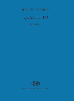 Book cover for Quartetto Per Archi In Memoriam Bla BartOk