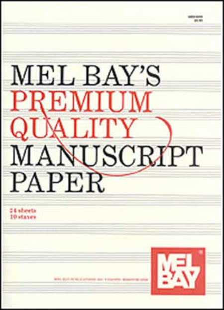 Premium Quality Manuscript Paper Ten-Stave Quire (24)