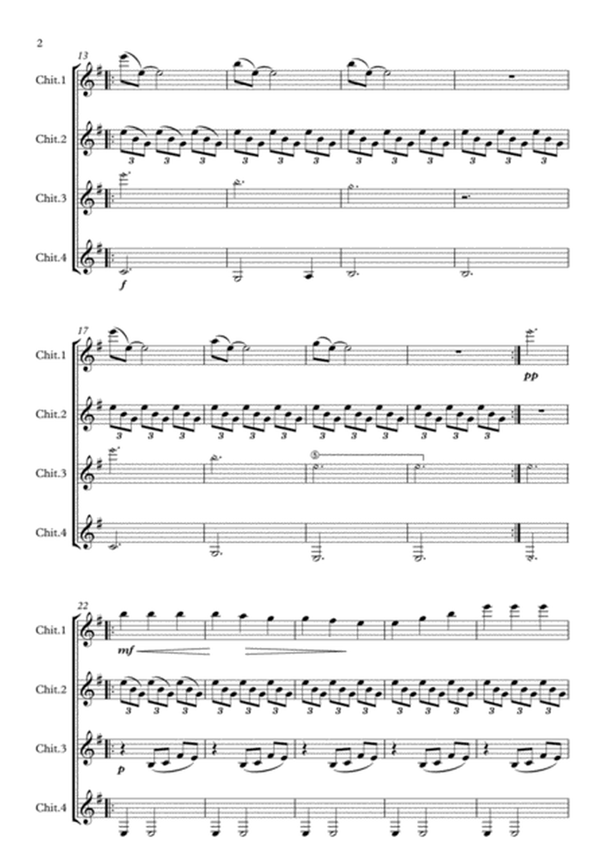 Romanza (or Jeux Interdits) (guitar ensemble) - Score Only image number null