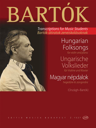 Book cover for Hungarian Folksongs