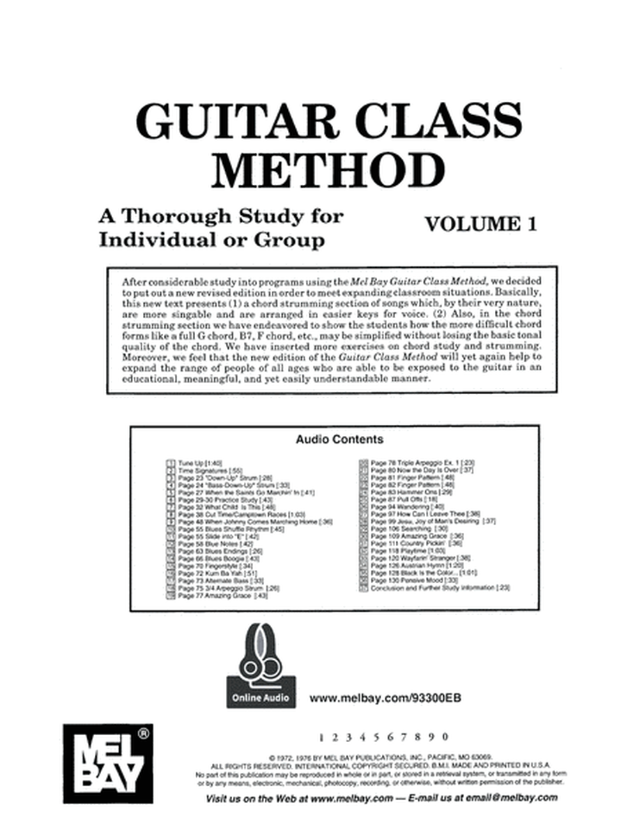 Guitar Class Method Volume 1