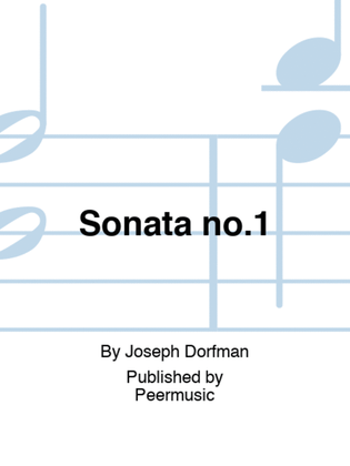Book cover for Sonata no.1