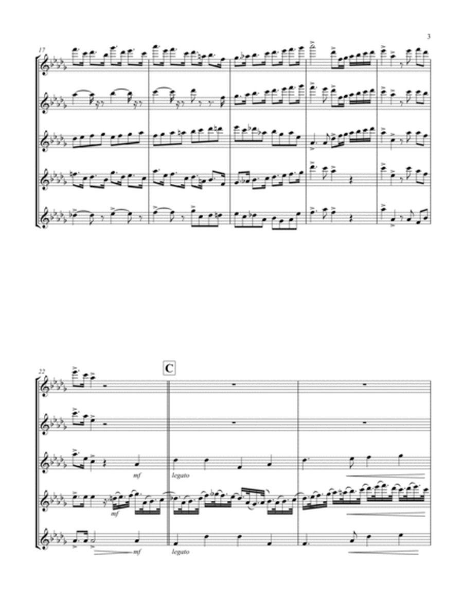 Coronation March (Db) (Flute Quintet)