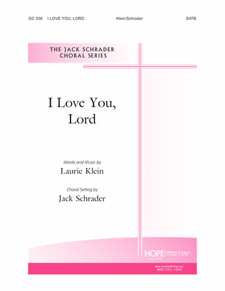 Book cover for I Love You, Lord