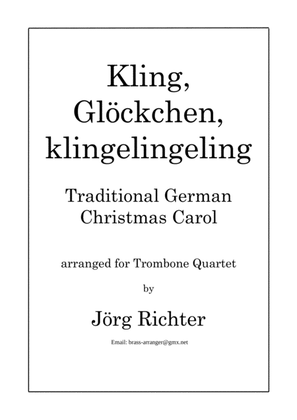 Book cover for Ring, little Bell (Kling, Glöckchen; German Christmas Carol) for Trombone Quartet