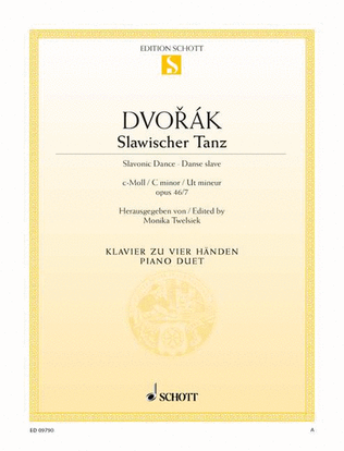 Book cover for Slavonic Dance No. 7 C Minor, Op. 46/7