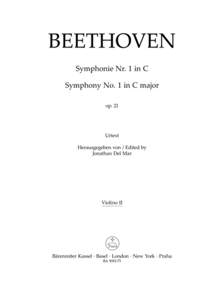 Book cover for Symphony, No. 1 C major, Op. 21