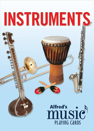 Book cover for Alfred's Music Playing Cards -- Instruments