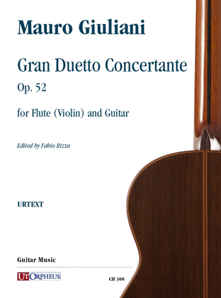 Book cover for Gran Duetto Concertante Op. 52 for Flute (Violin) and Guitar