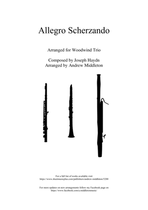 Book cover for Allegro Scherzando arranged for Woodwind Trio