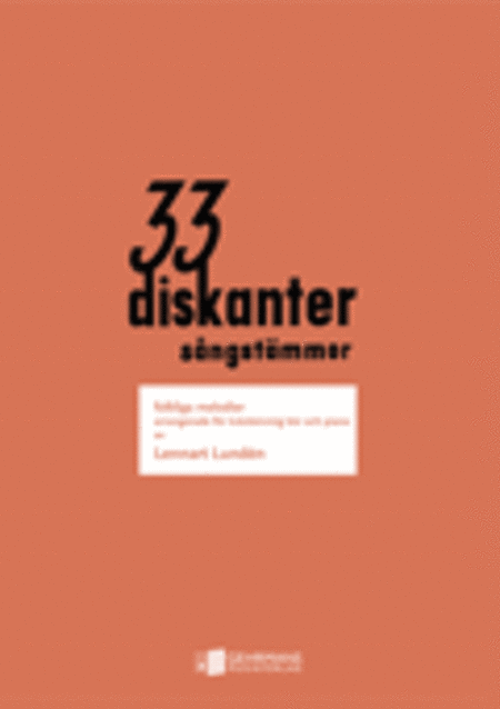 33 Diskanter - Korpartitur