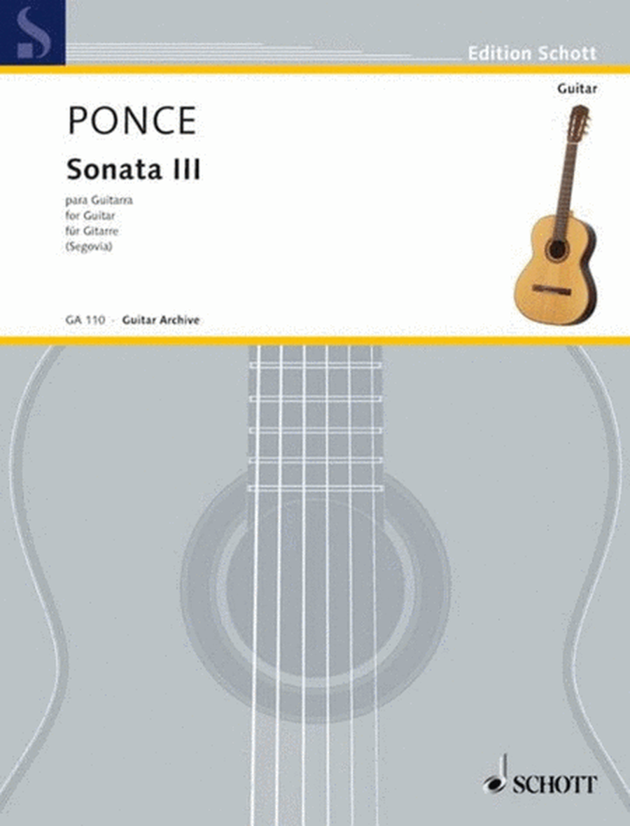 Ponce - Sonata No 3 For Guitar