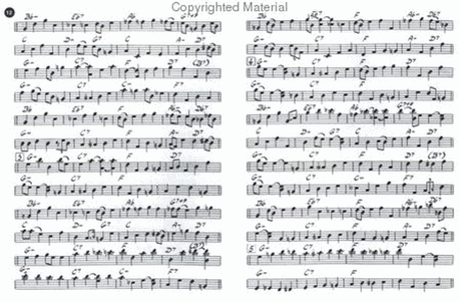 Ron Carter Bass Lines - Transcribed From Volume 15