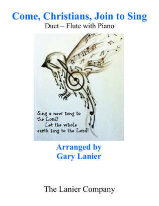 Book cover for Gary Lanier: COME, CHRISTIANS, JOIN TO SING (Duet – Flute & Piano with Parts)