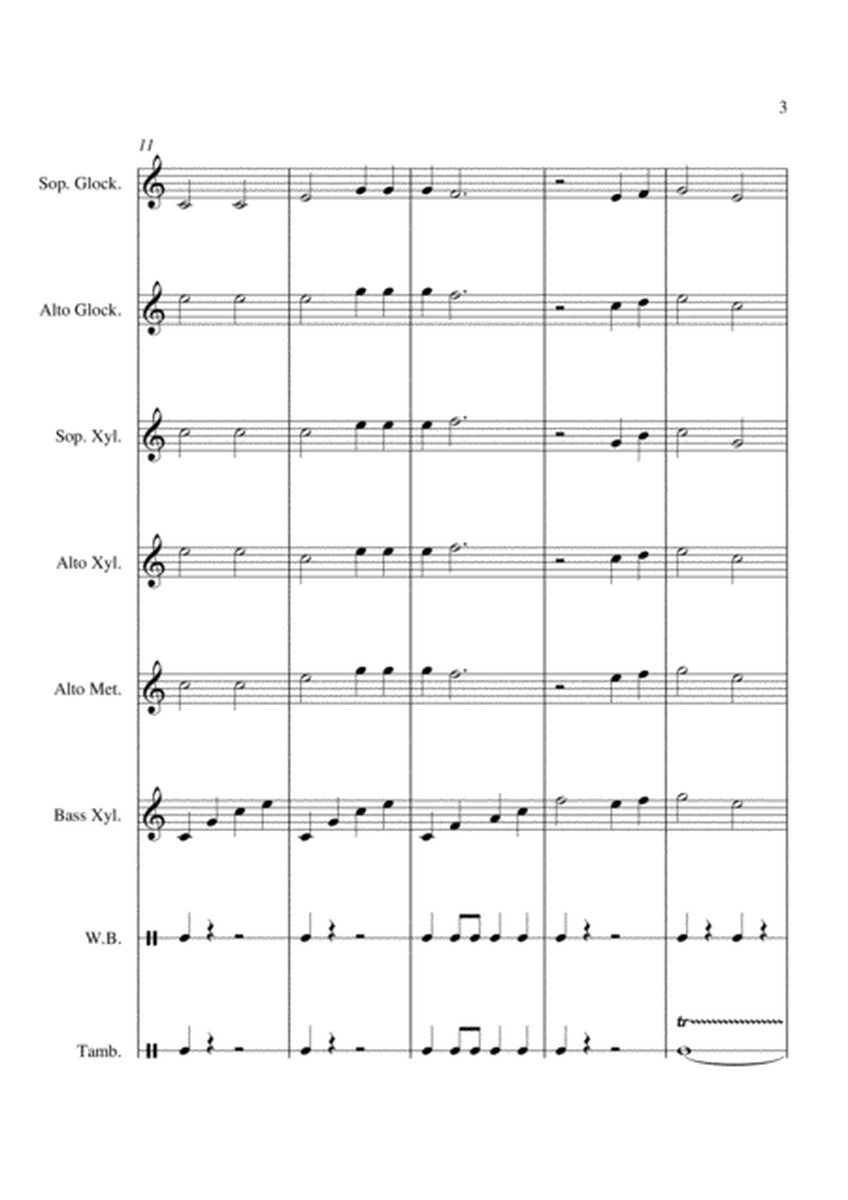 When The Saints Go Marching In - For Orff Ensemble image number null