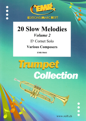 Book cover for 20 Slow Melodies Volume 2