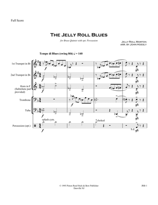Book cover for Jelly Roll Blues (The)- for Brass Quintet w/opt. Percussion