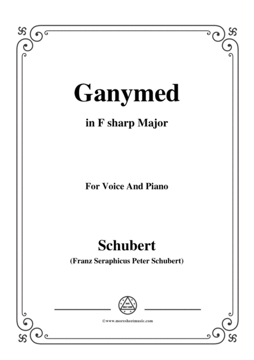 Schubert-Ganymed,Op.19 No.3,in F sharp Major,for Voice&Piano image number null