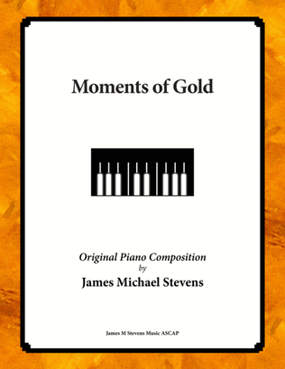 Book cover for Moments of Gold - Romantic Piano