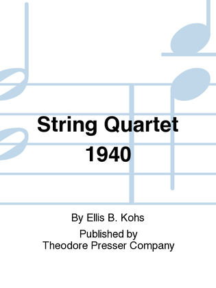 Book cover for String Quartet 1940