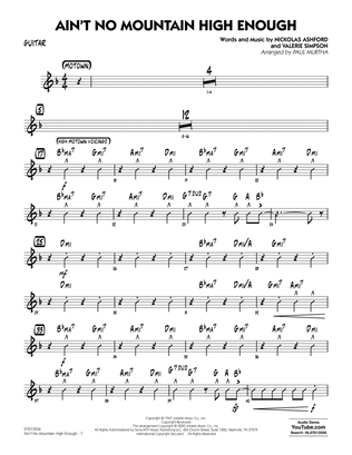 Book cover for Ain't No Mountain High Enough (arr. Paul Murtha) - Guitar