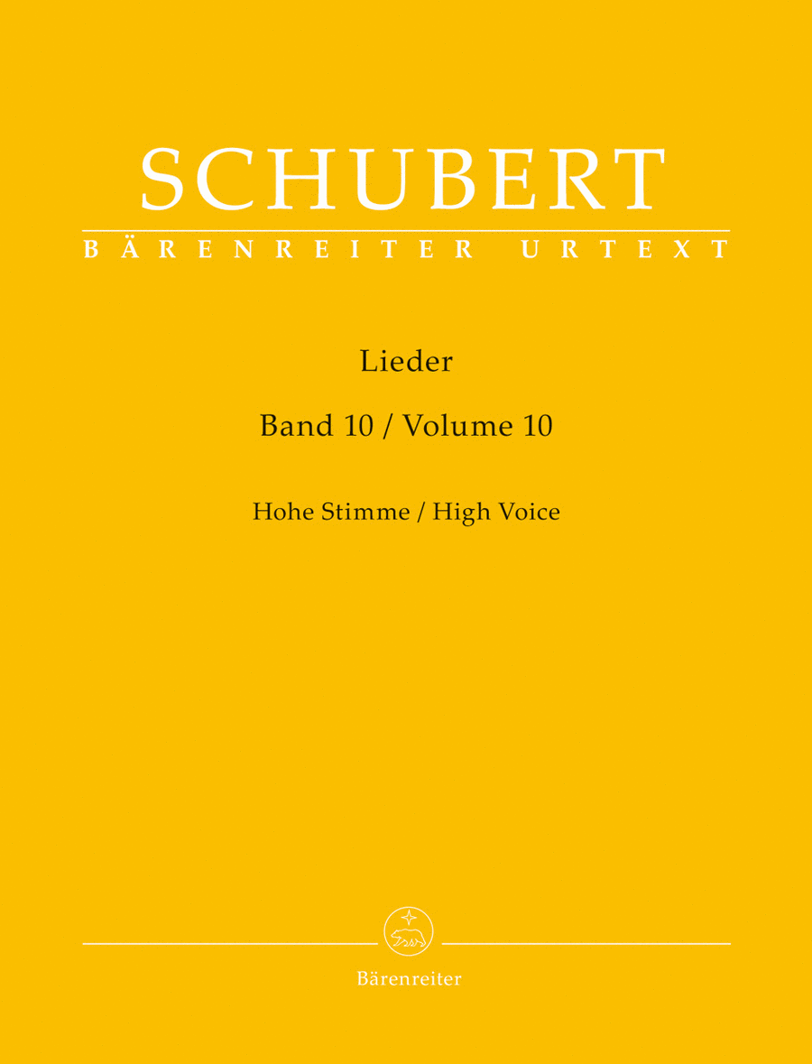 Lieder, Volume 10 for High Voice