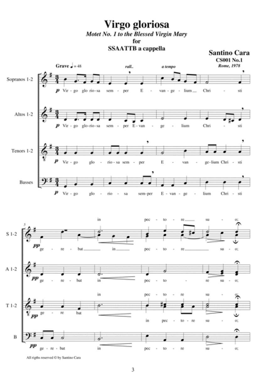 22 Sacred Songs for Mixed Choir a cappella and with organ image number null