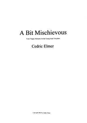 Book cover for A Bit Mischievous for piano