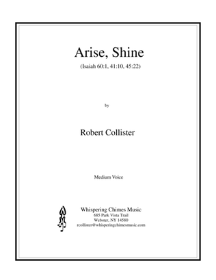 Book cover for Arise, Shine (Medium Voice)