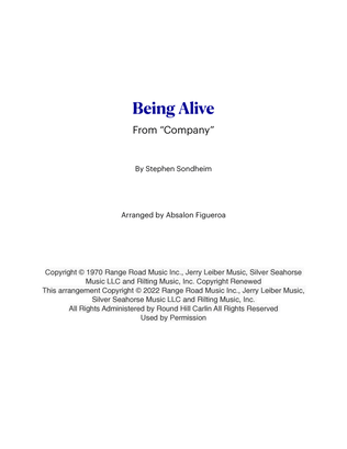 Book cover for Being Alive