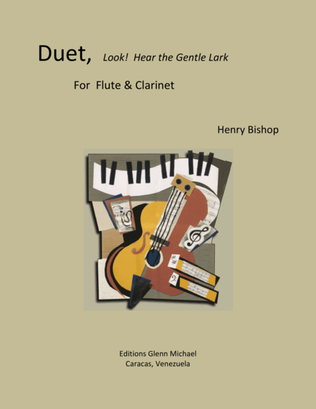 Book cover for Duet, Look! Hear the Gentle Lark for Flute , Clarinet & Piano