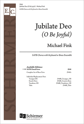 Book cover for Jubilate Deo (O Be Joyful) (Choral Score)