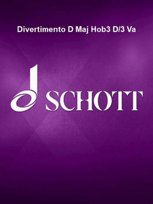 Book cover for Divertimento D Maj Hob3 D/3 Va