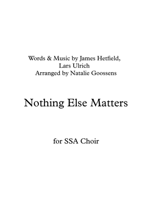 Book cover for Nothing Else Matters