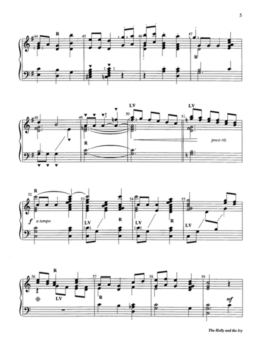 The Holly and the Ivy 3-Octaves - Sheet Music