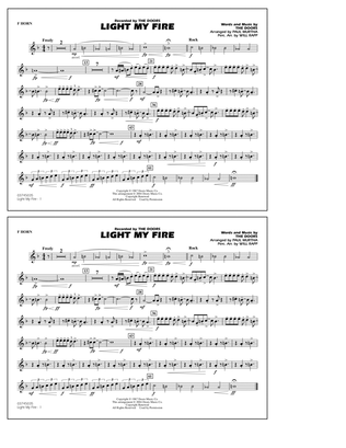Light My Fire (arr. Paul Murtha) - F Horn