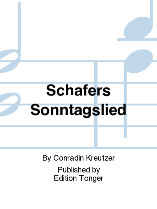 Book cover for Schafers Sonntagslied