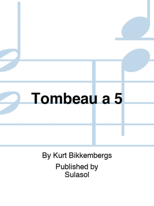 Book cover for Tombeau à 5