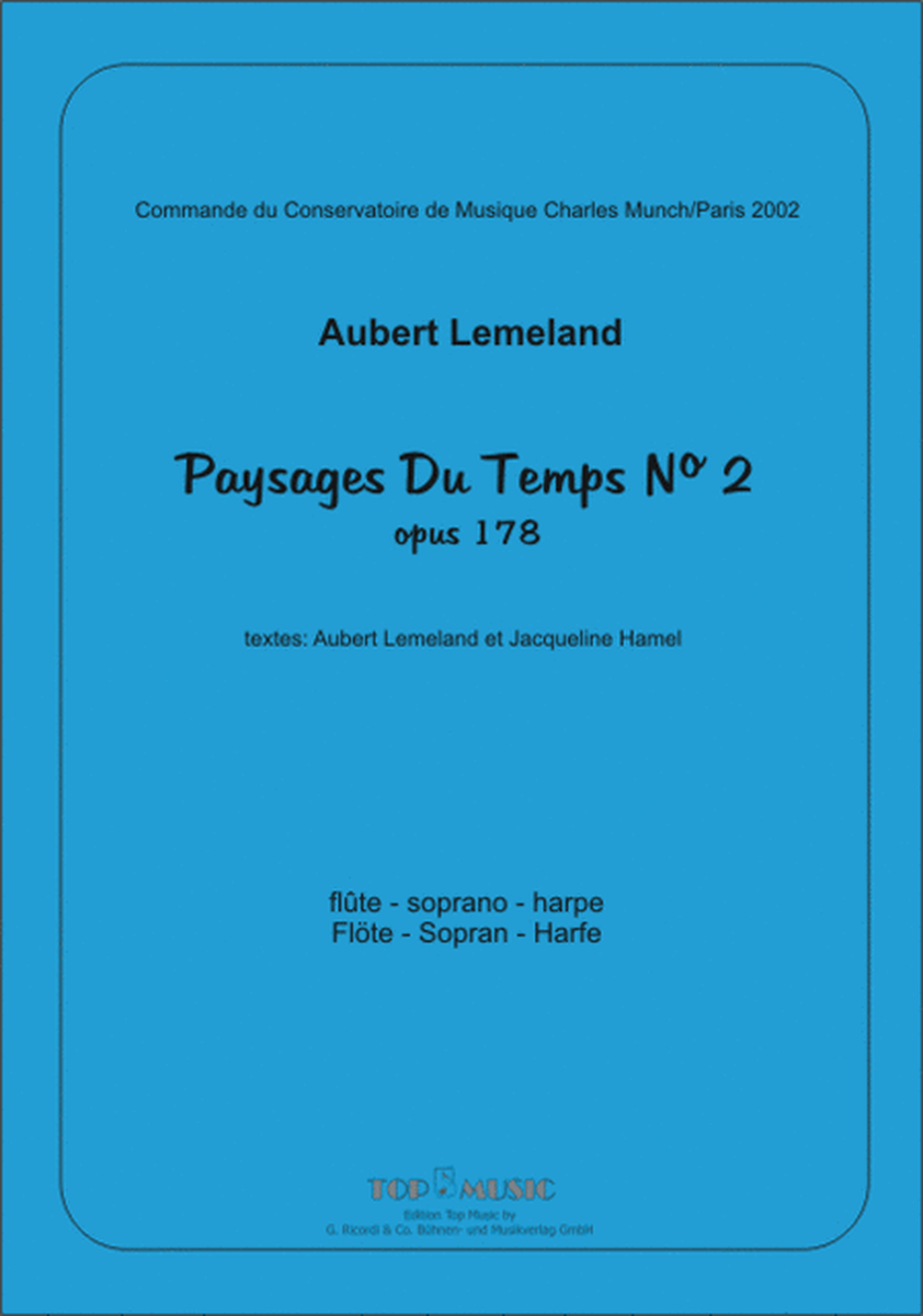 Paysages du temps op. 178