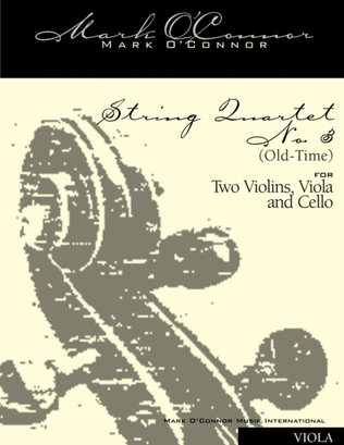 Book cover for String Quartet No. 3 "Old-Time" (viola part - two vlns, vla, cel)