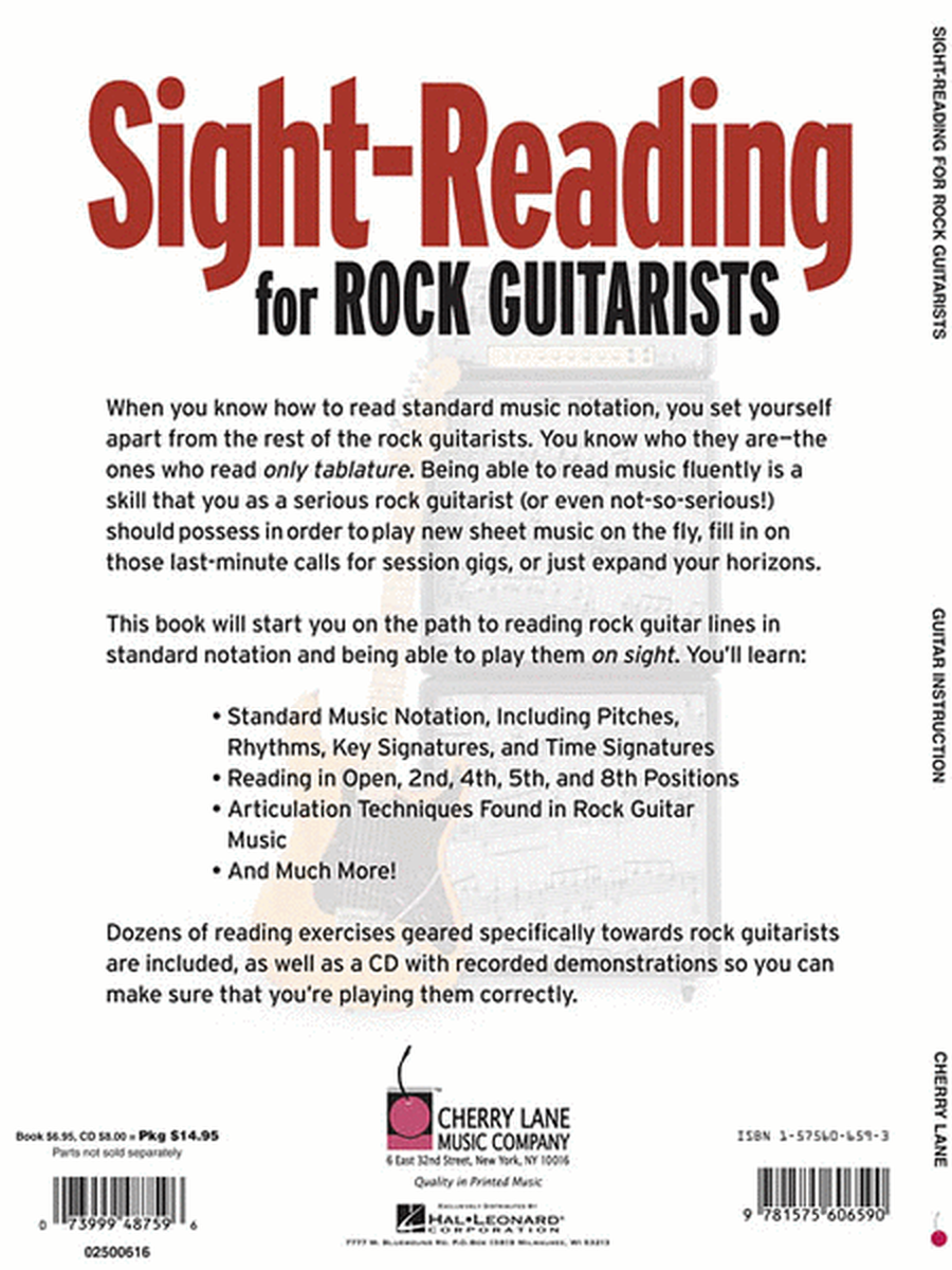 Sight Reading for Rock Guitarists image number null