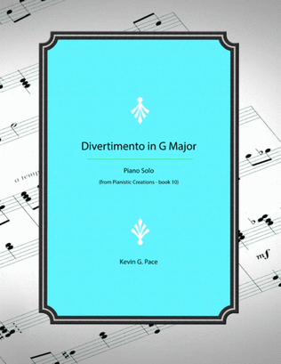 Book cover for Divertimento in G Major - piano solo