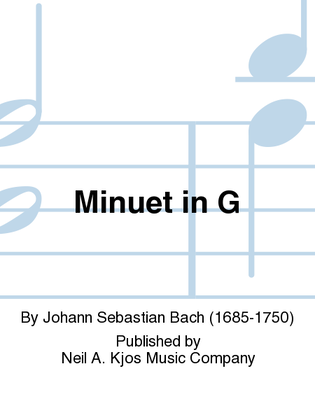 Book cover for Minuet in G