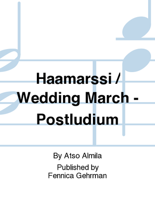 Book cover for Haamarssi / Wedding March - Postludium