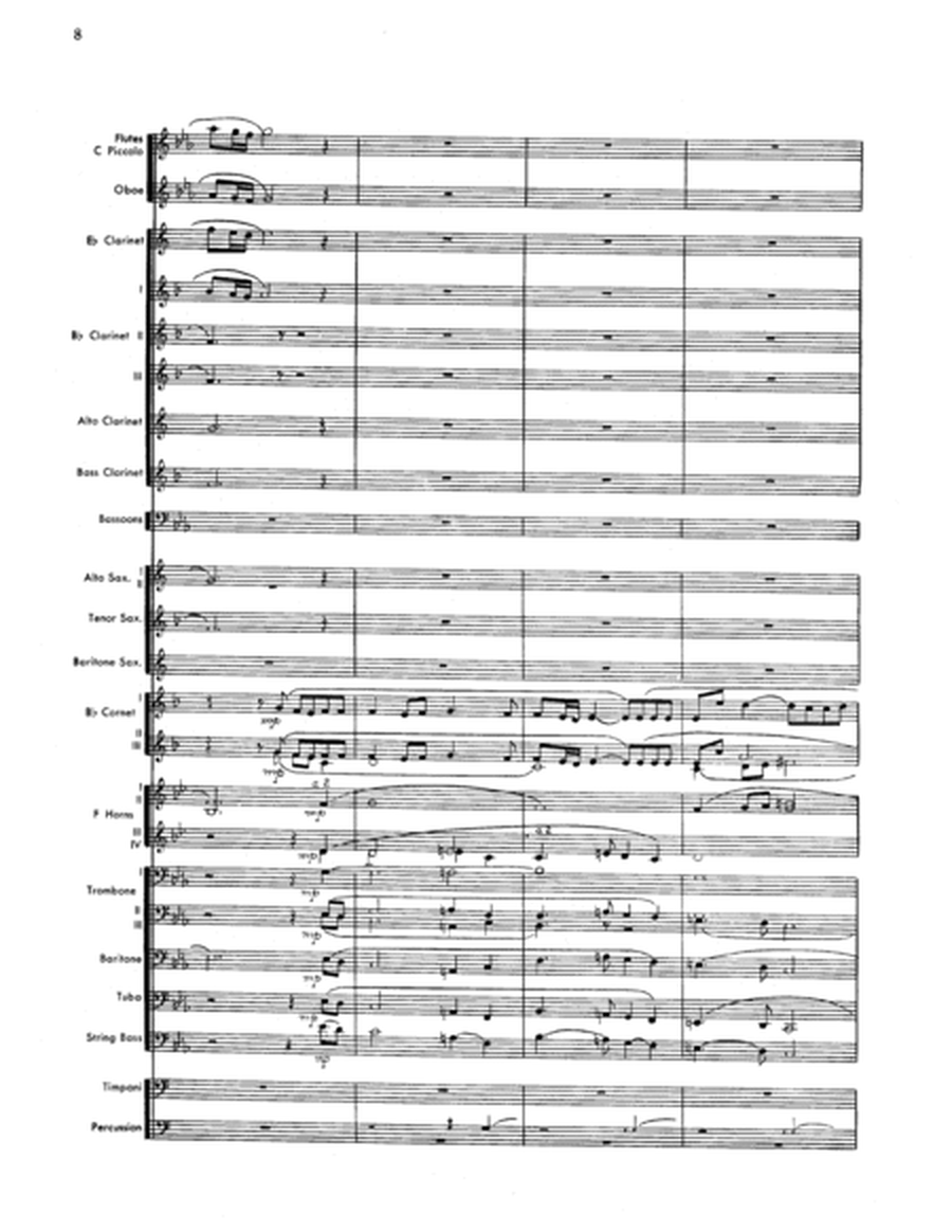 Chanson And Bourree - Full Score