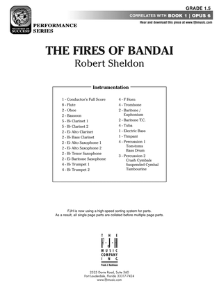 Book cover for The Fires of Bandai: Score