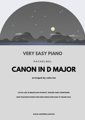 Book cover for Canon in D - Pachelbel for very easy piano