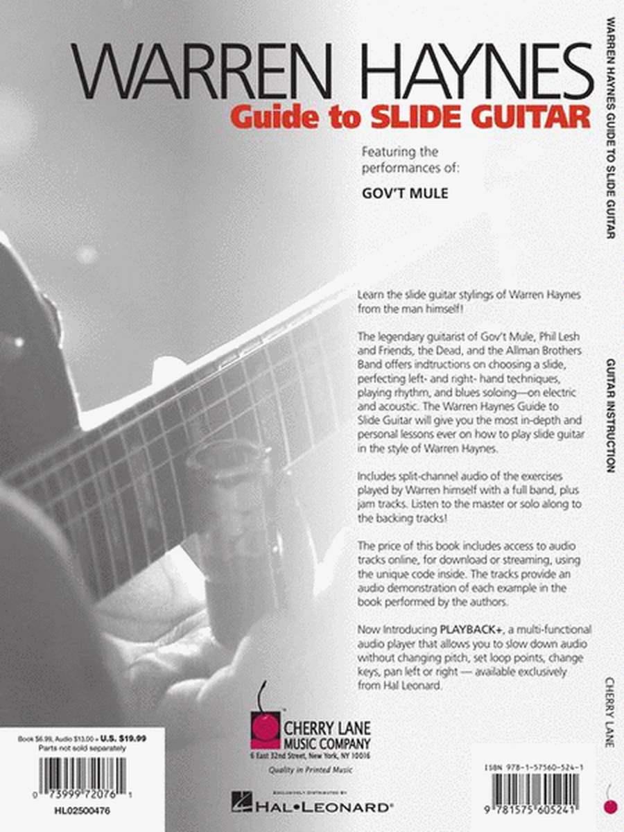 Warren Haynes – Guide to Slide Guitar