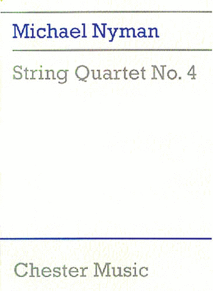 Book cover for Michael Nyman: String Quartet No. 4 (Score)